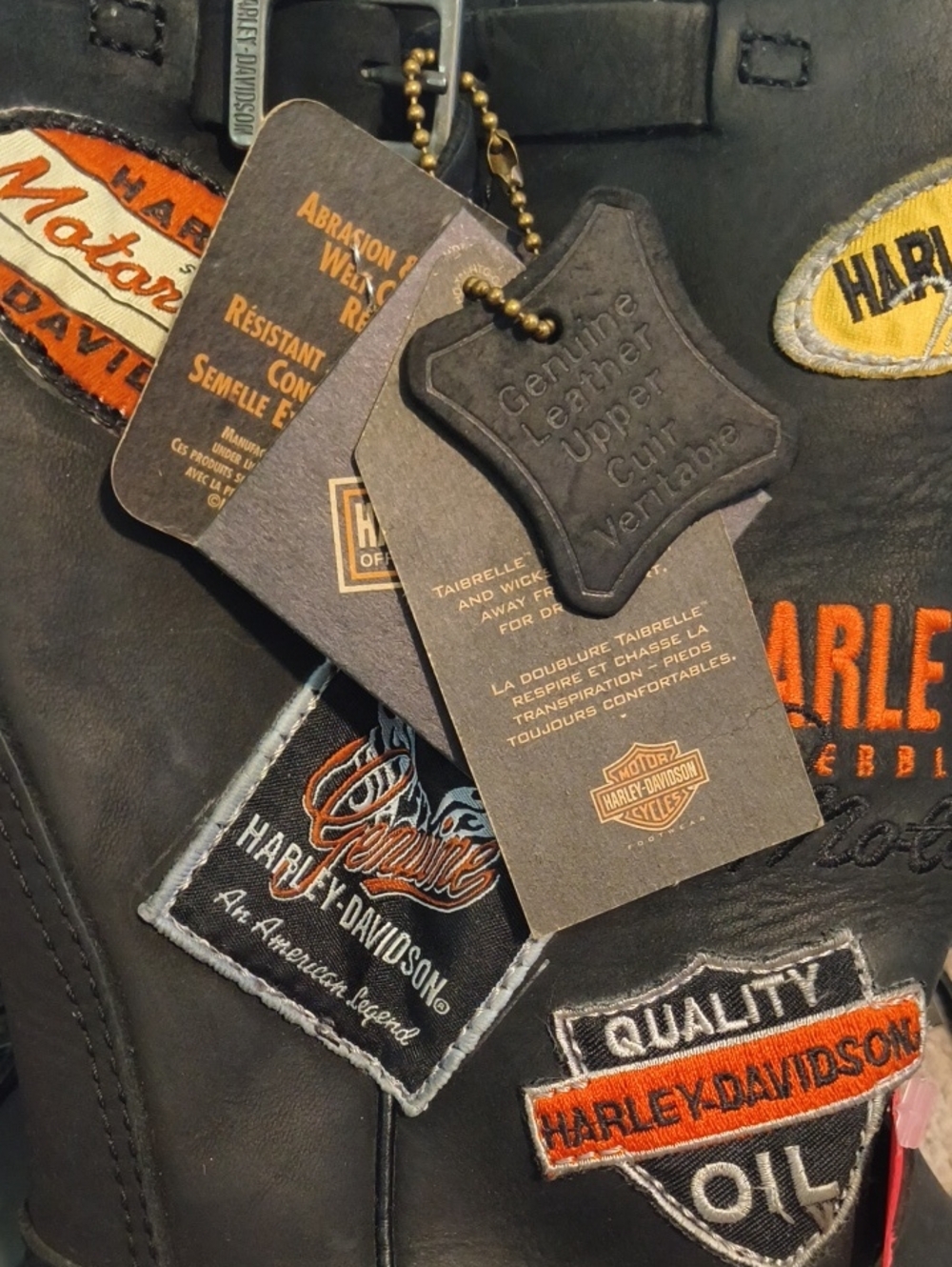 Harley-Davidson Brooklyn Patch Women's Leather Boots Sz 9 SOLD OUT EVERYWHERE! - Picture 9 of 14